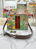 GUCCI Multicolor Tian GG Supreme Canvas and Leather Messenger Bag