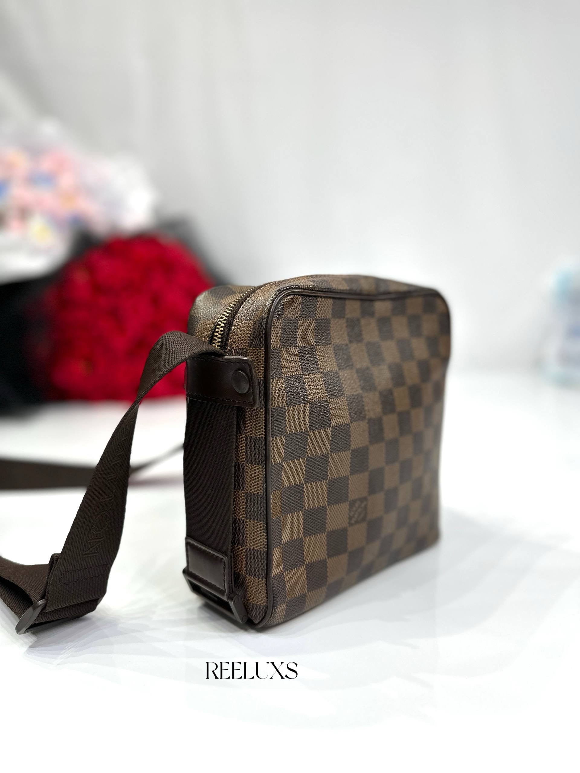 LOUIS VUITTON LV Damier Olaf PM Pochette Shoulder Bag