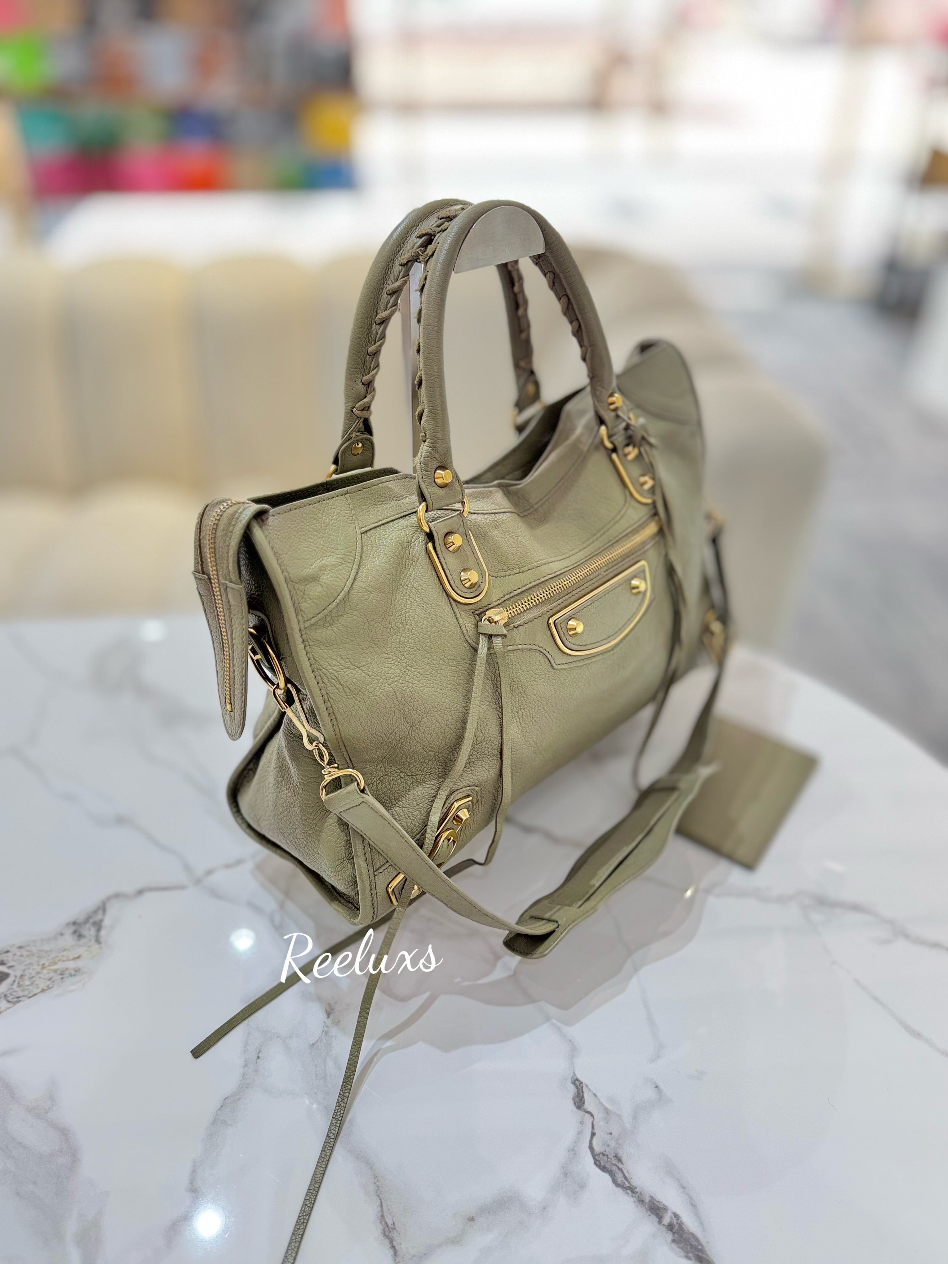 BALENCIAGA City Classic Leather Medium  Hand Bag / Shoulder Bag