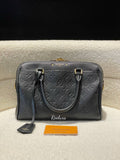 LOUIS VUITTON LV  Monogram Black Empreinte Speedy 25 Bandouliere Handbag
