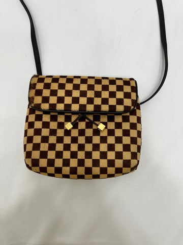 LOUIS VUITTON LV Damier Sauvage Gazelle Sling Belt Bum bag Brown