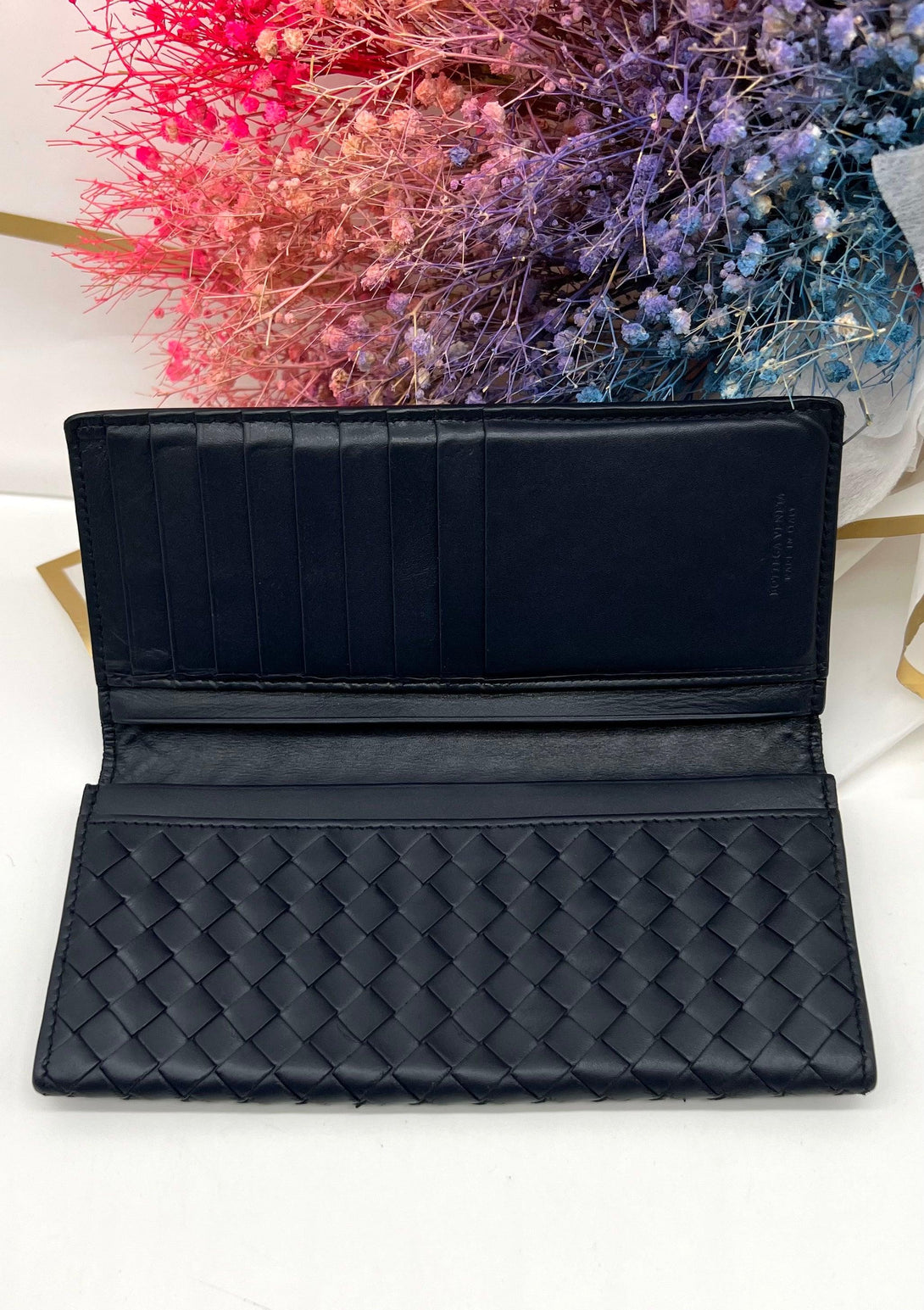 BOTTEGA VENETA black intrecciato bifold wallet - Reeluxs 