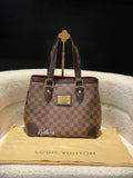 LOUIS VUITTON LV Damier Ebene Hampstead PM Tote Handbag