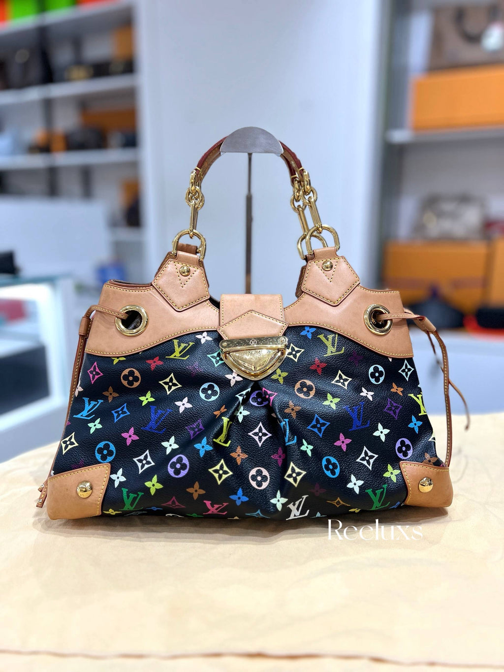 LOUIS VUITTON LV Ursula Black Multicolor Handbag