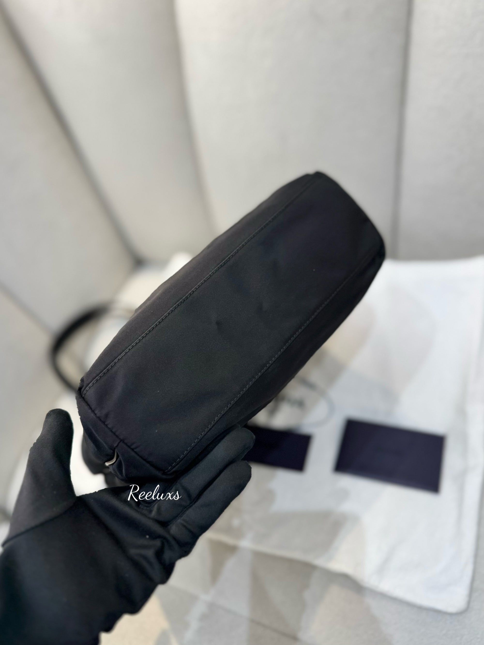 PRADA  Nylon Black Shoulder Bag