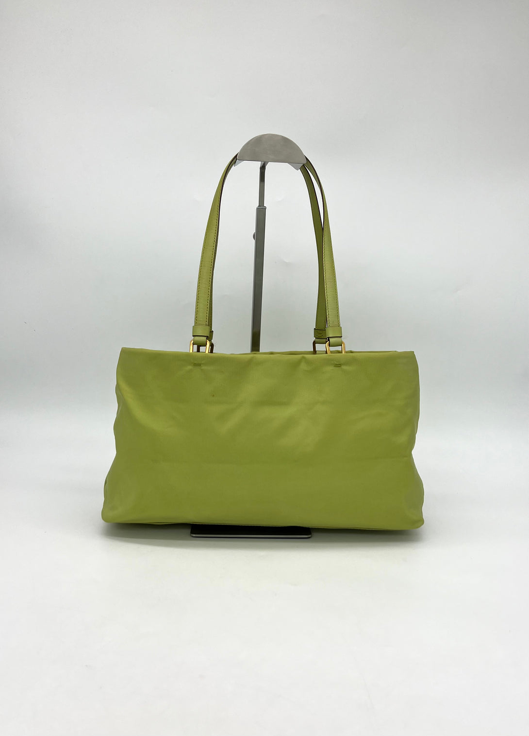 PRADA Lime Green Satin Mini Bag - Reeluxs 