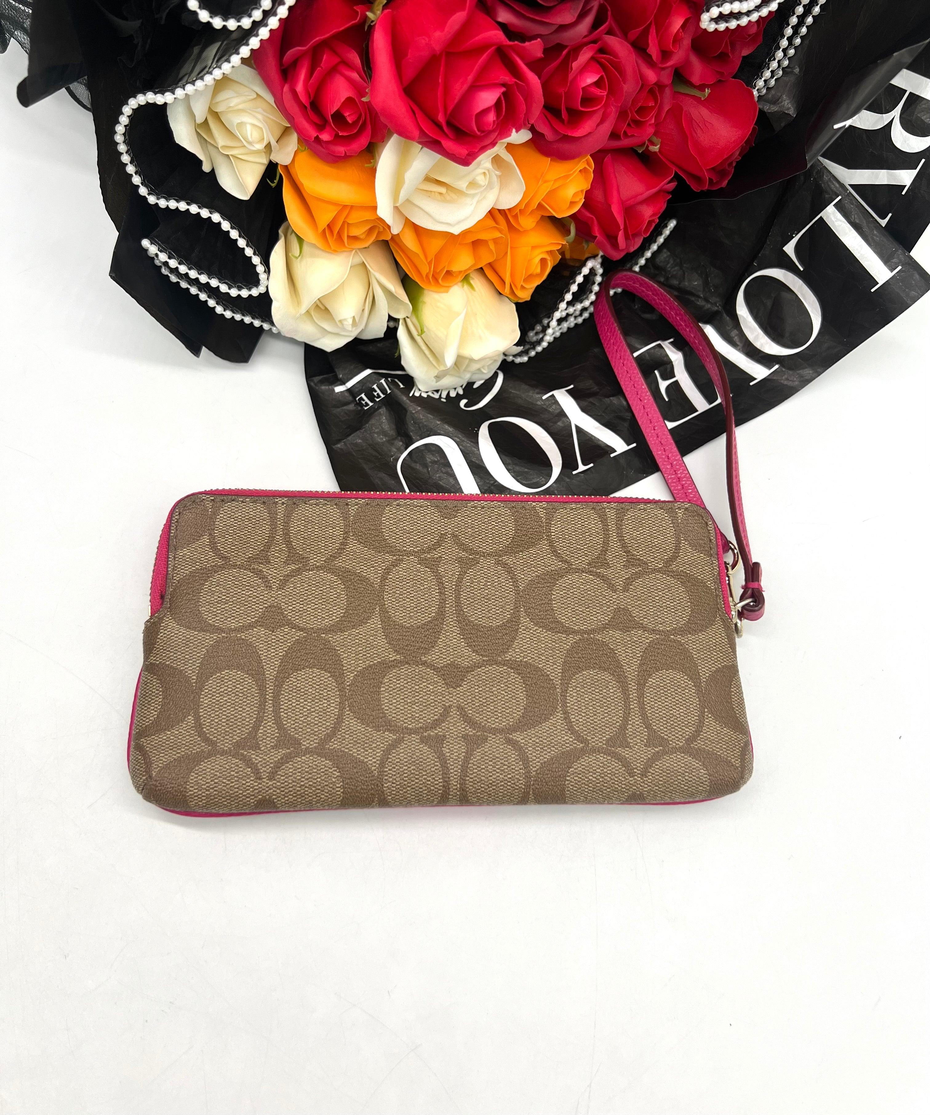 COACH DOUBLE ZIP WALLET IN SIGNATURE CANVAS - Reeluxs 