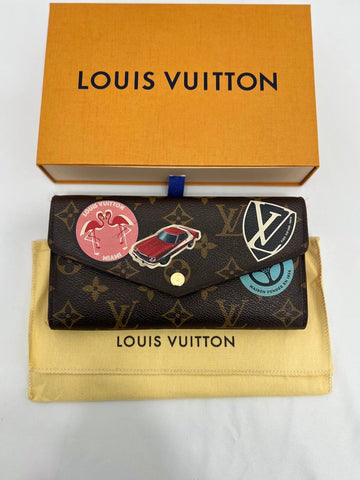 LOUIS VUITTON LV Brown Monogram World Tour Sarah Wallet