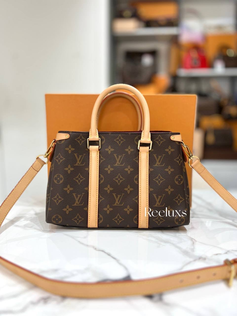 LOUIS VUITTON Soufflot BB handbag Full Set