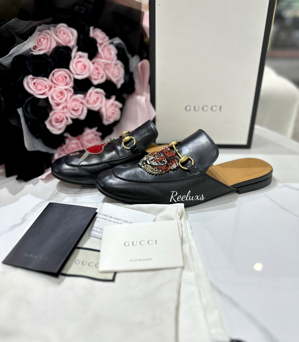 GUCCI  Princetown Leather Flats Loafer