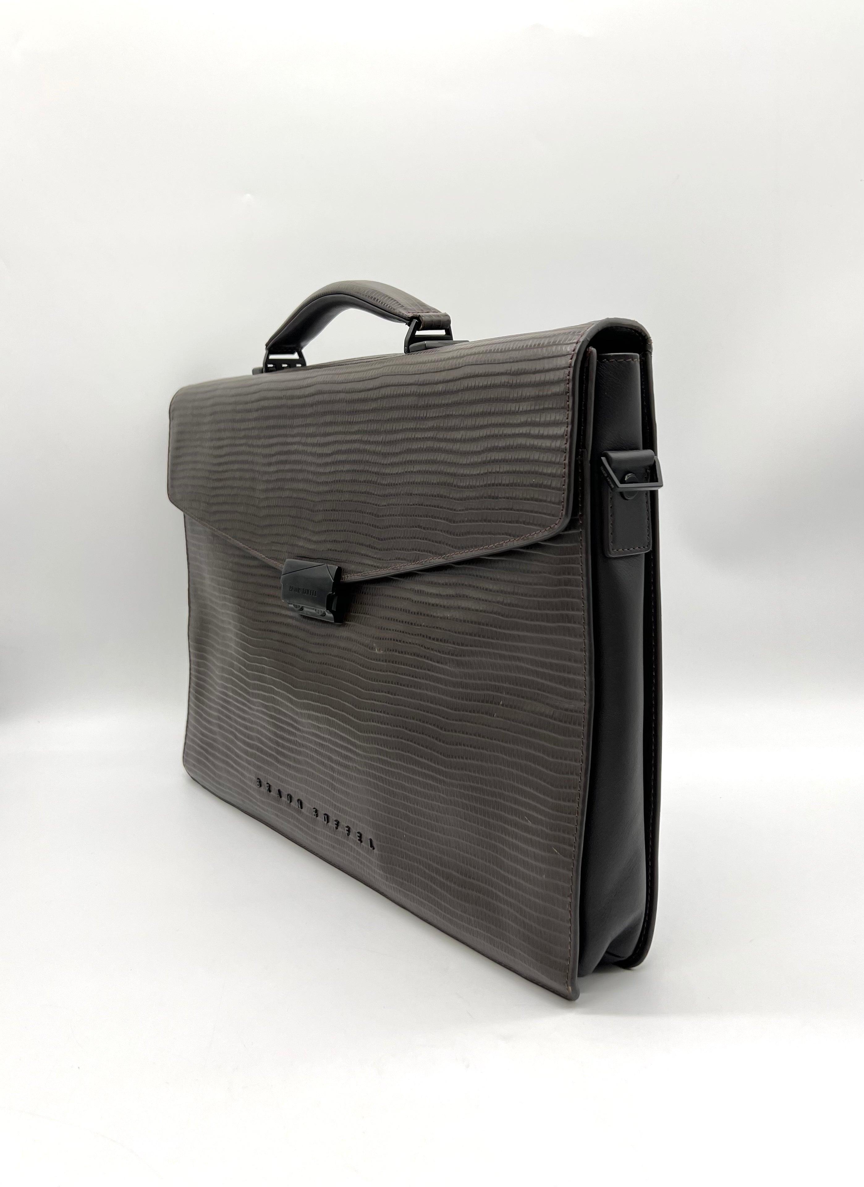 Braun Buffel Leather Briefcase - Reeluxs 