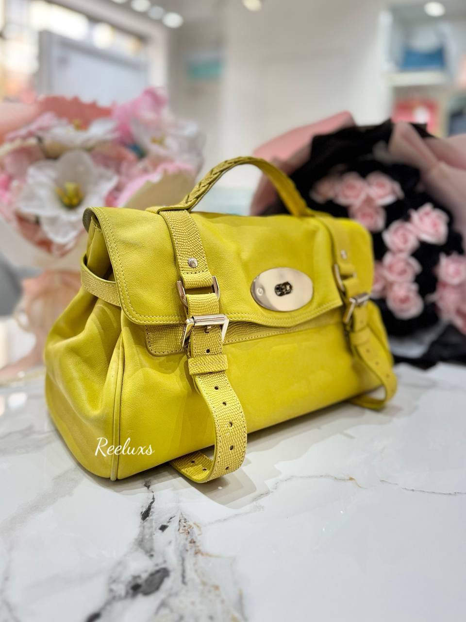 MULBERRY Alexa Satchel In Yellow