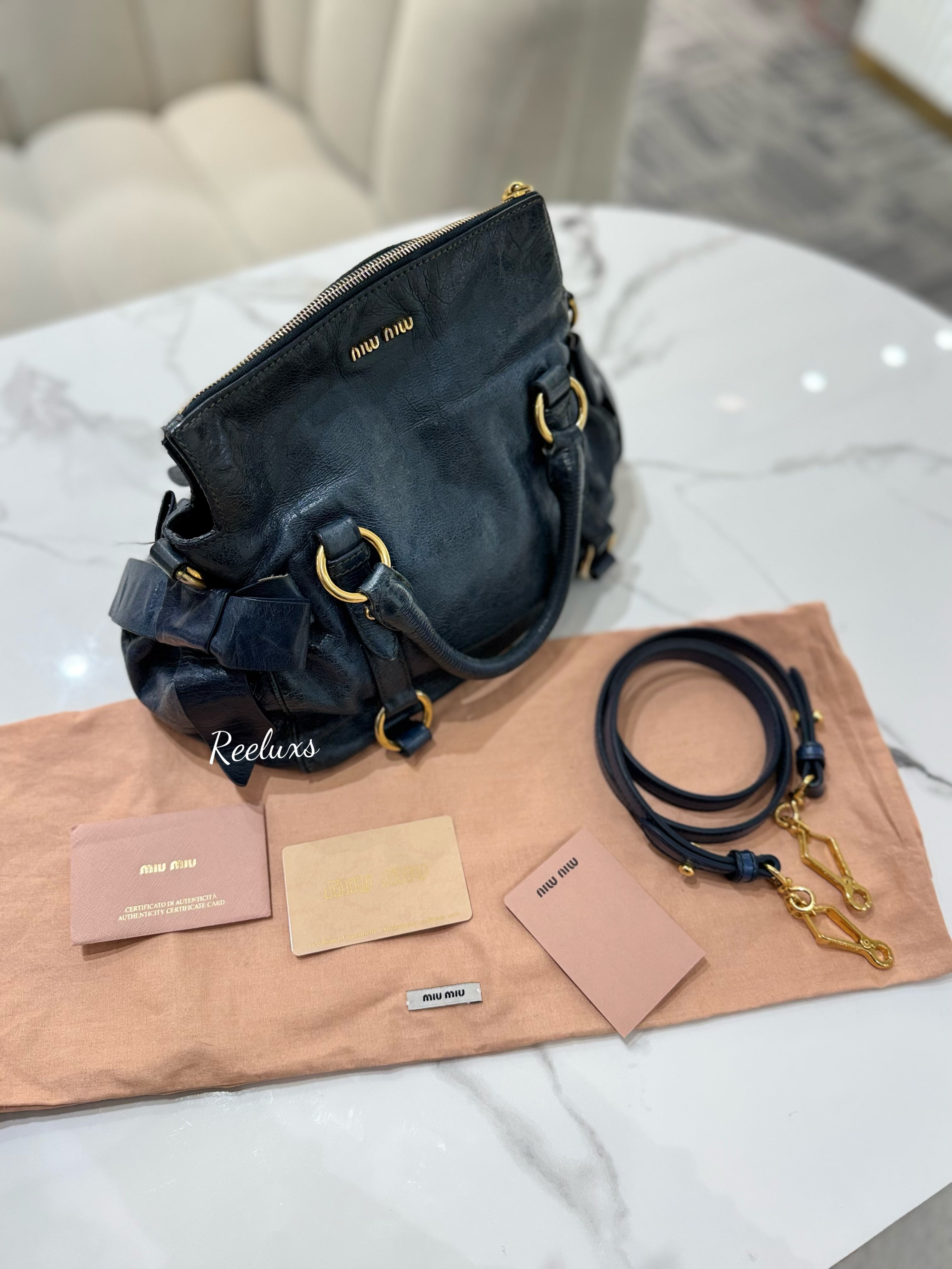 MIU MIU Satchel  Leather Hand Bag
