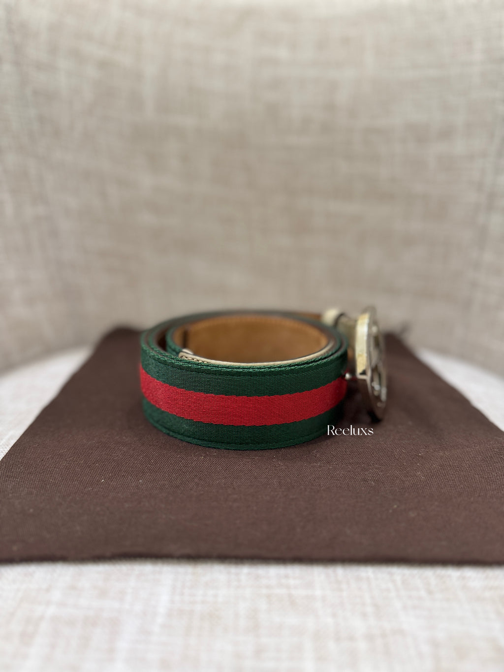 GUCCI GG Interlocking Web Belt