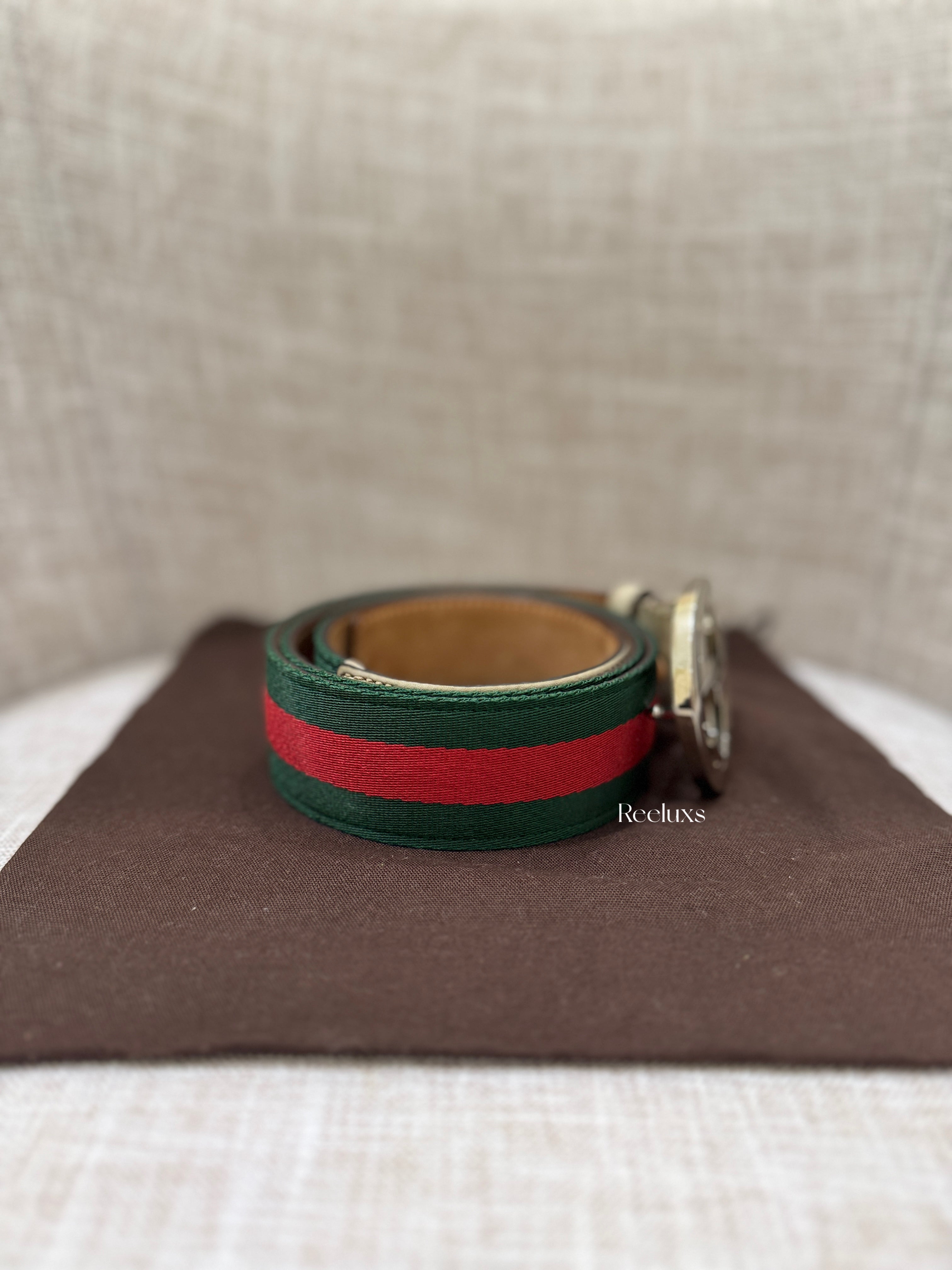 GUCCI GG Interlocking Web Belt