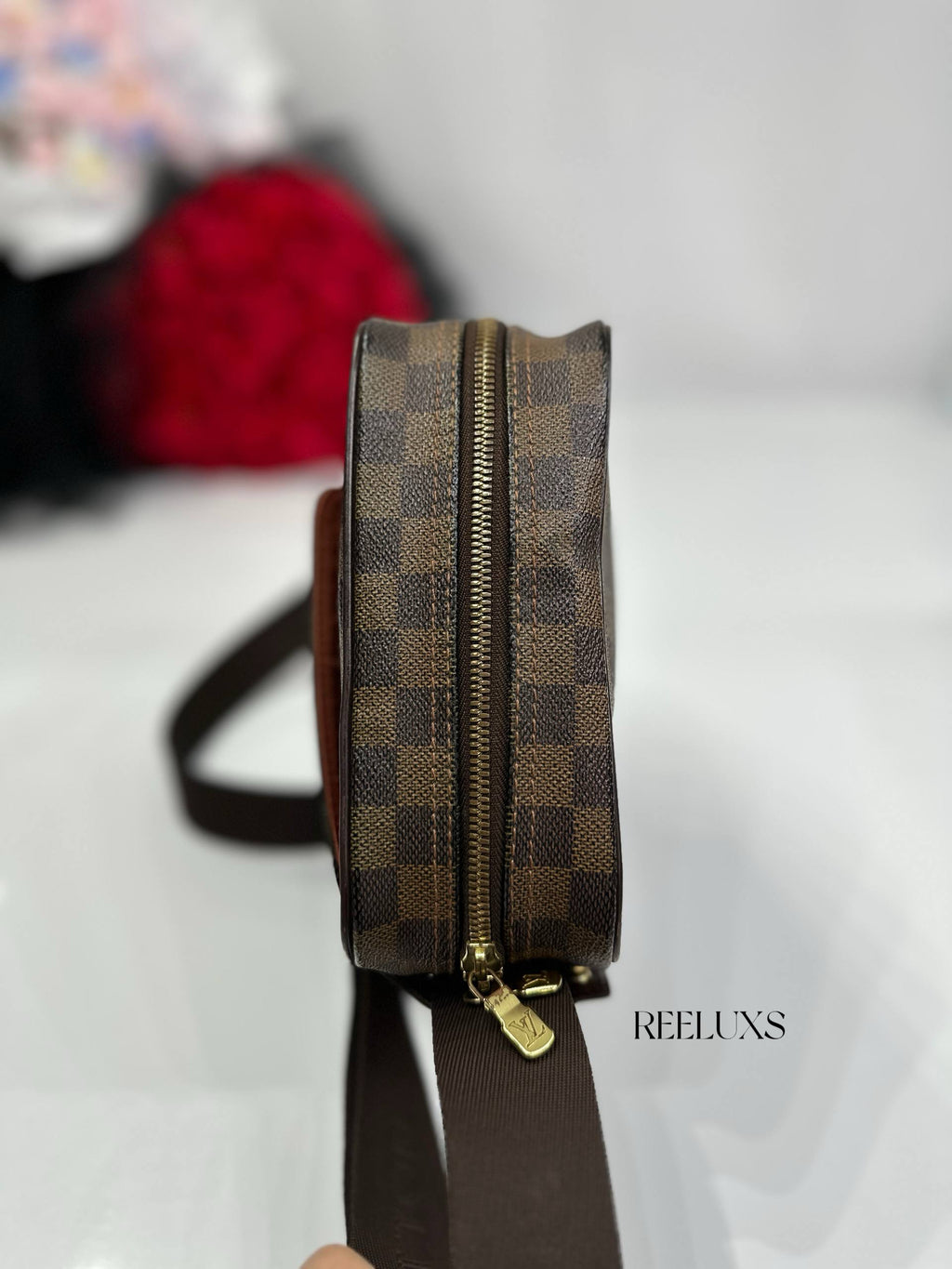 LOUIS VUITTON LV Damier Olaf PM Pochette Shoulder Bag