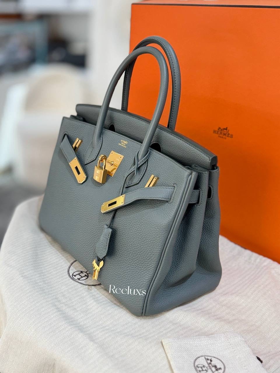 FullSet HERMES Birkin 30 Gold Hardware Handbag GHW