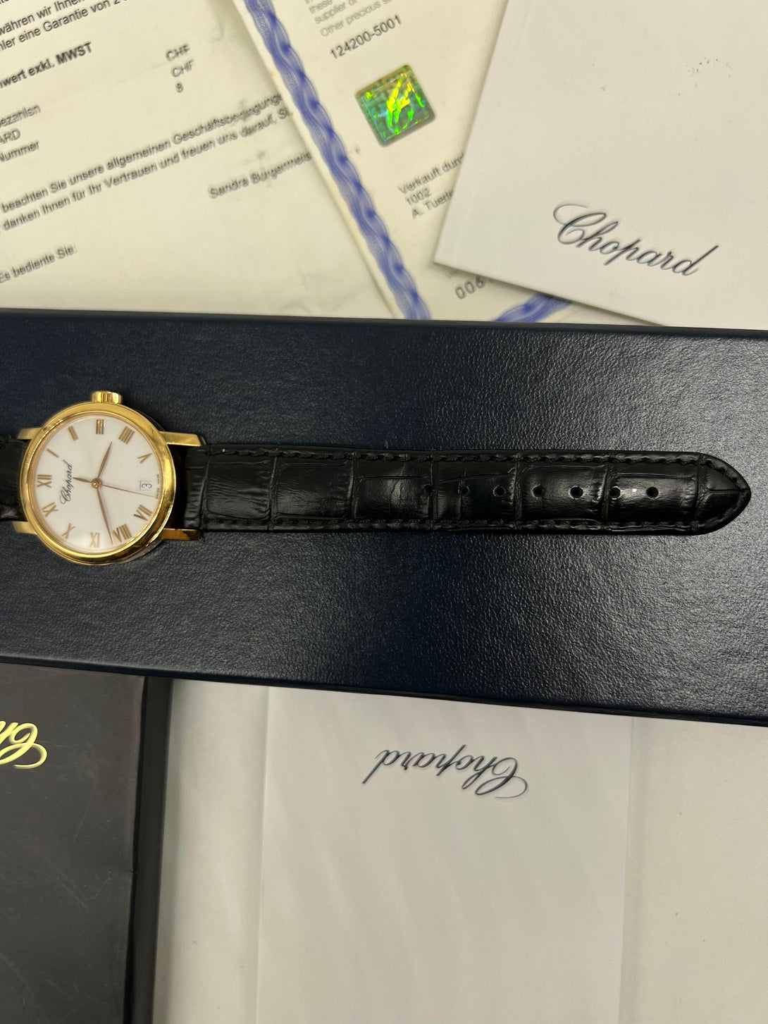 Chopard Classic 750 Gold Watch Full Set - Reeluxs 