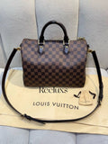 LOUIS VUITTON LV Speedy 30 Damier Ebene Handbag