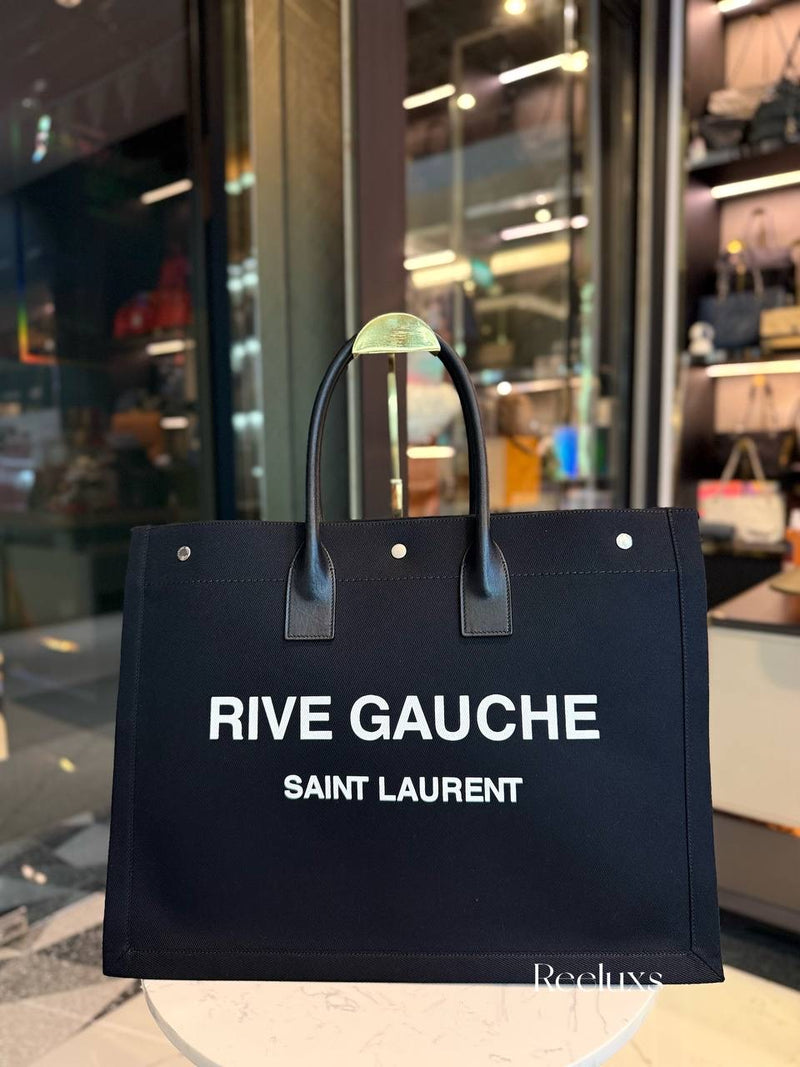 Saint Laurent Rive Gauche Tote Bag in Craft Leather