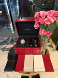 Chronograph Cartier 43mm Roadster XL Black Dial Steel Bracelet
