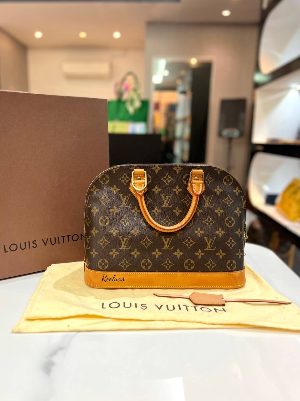 LOUIS VUITTON LV Monogram Canvas Alma PM Handbag