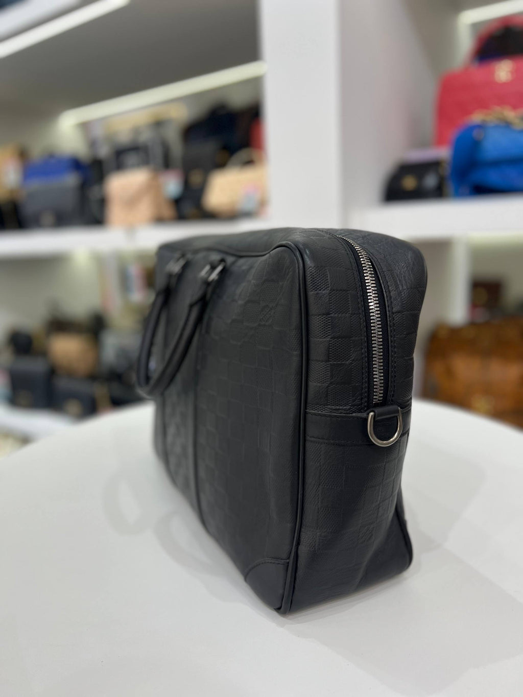 LOUIS VUITTON LV Porte-Documents Voyage Black Damier Infini Leather Briefcase