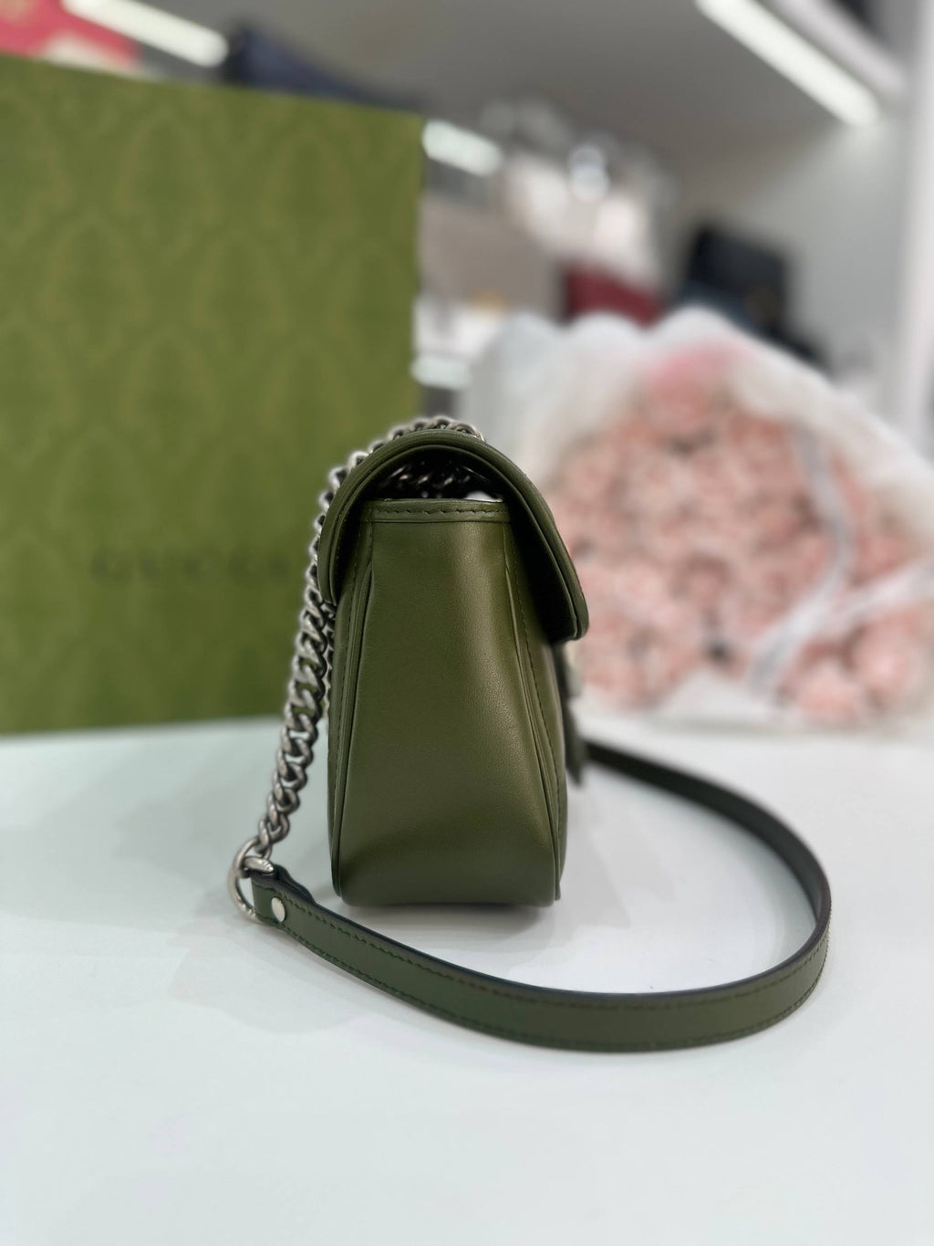 Gucci GG Marmont Small Matelassé Shoulder Bag
