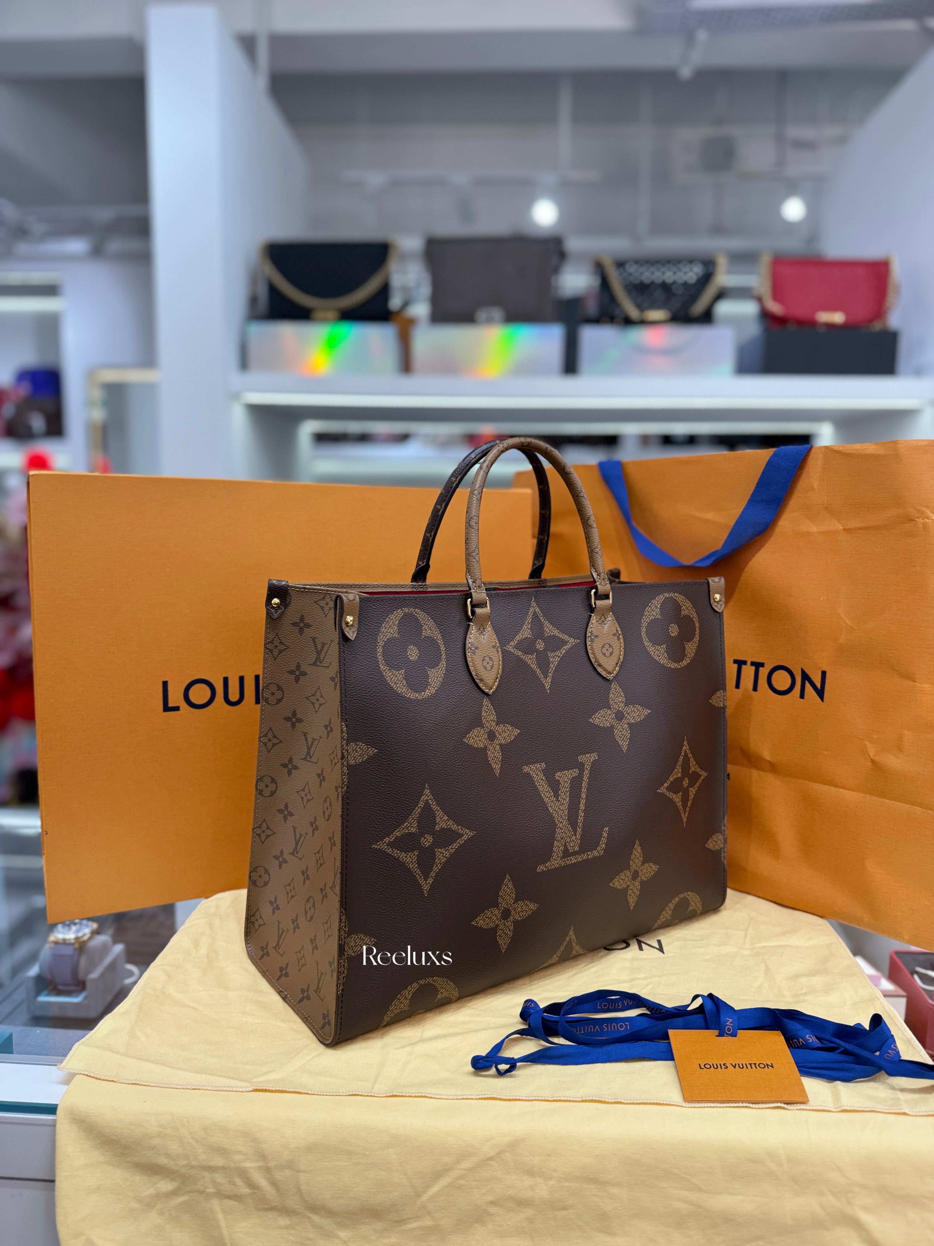 LOUIS VUITTON OnTheGo GM Monogram Reverse Bag