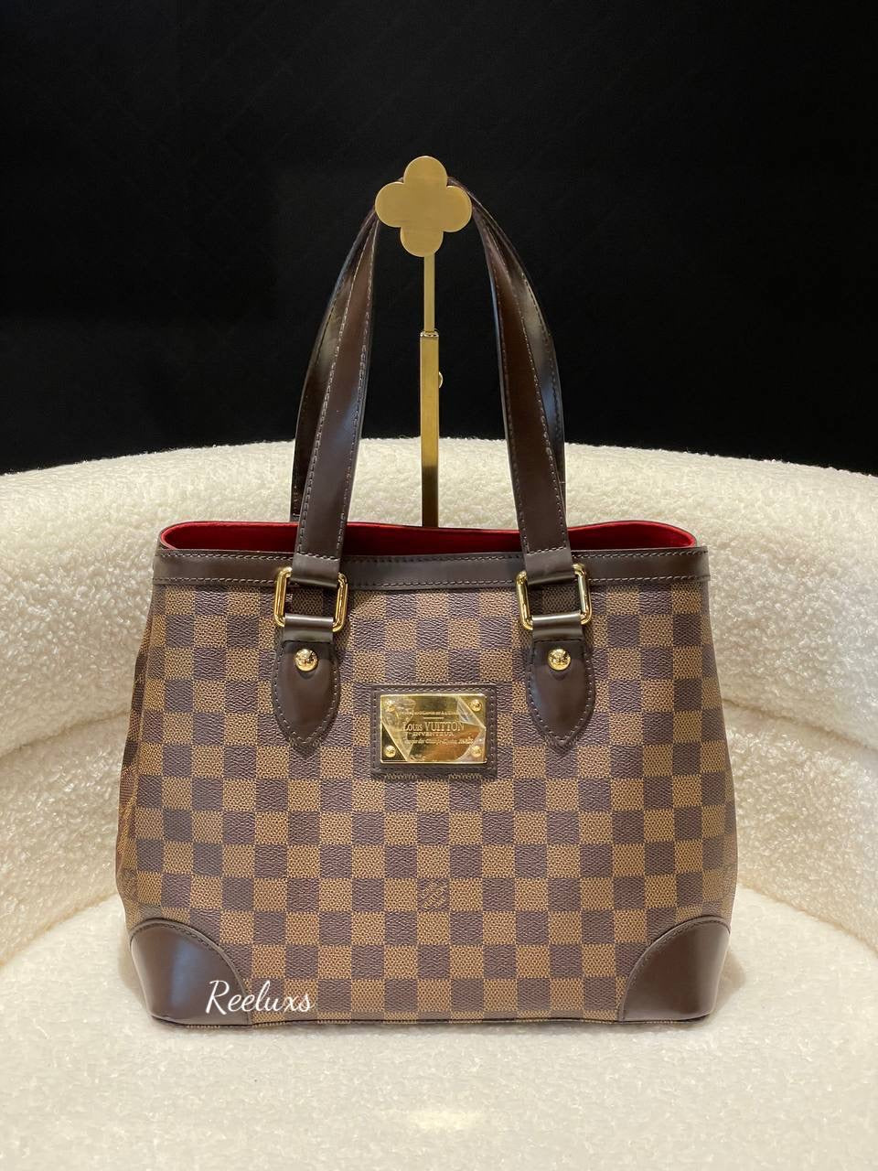 LOUIS VUITTON LV Damier Ebene Hampstead PM Tote Handbag