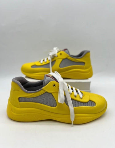 Prada Yellow Sneaker shoe for Unisex Size 42 - Reeluxs 