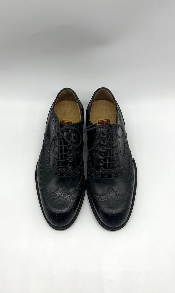 Rare Cole Haan Werner Shoes 10D Hand Made in Italy Black Wingtip Brogues - Reeluxs 