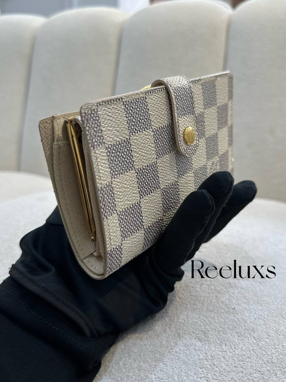 LOUIS VUITTON LV Damier Azur Agenda Cover Wallet