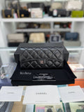 CHANEL Classic Flap Caviar Long Wallet Black