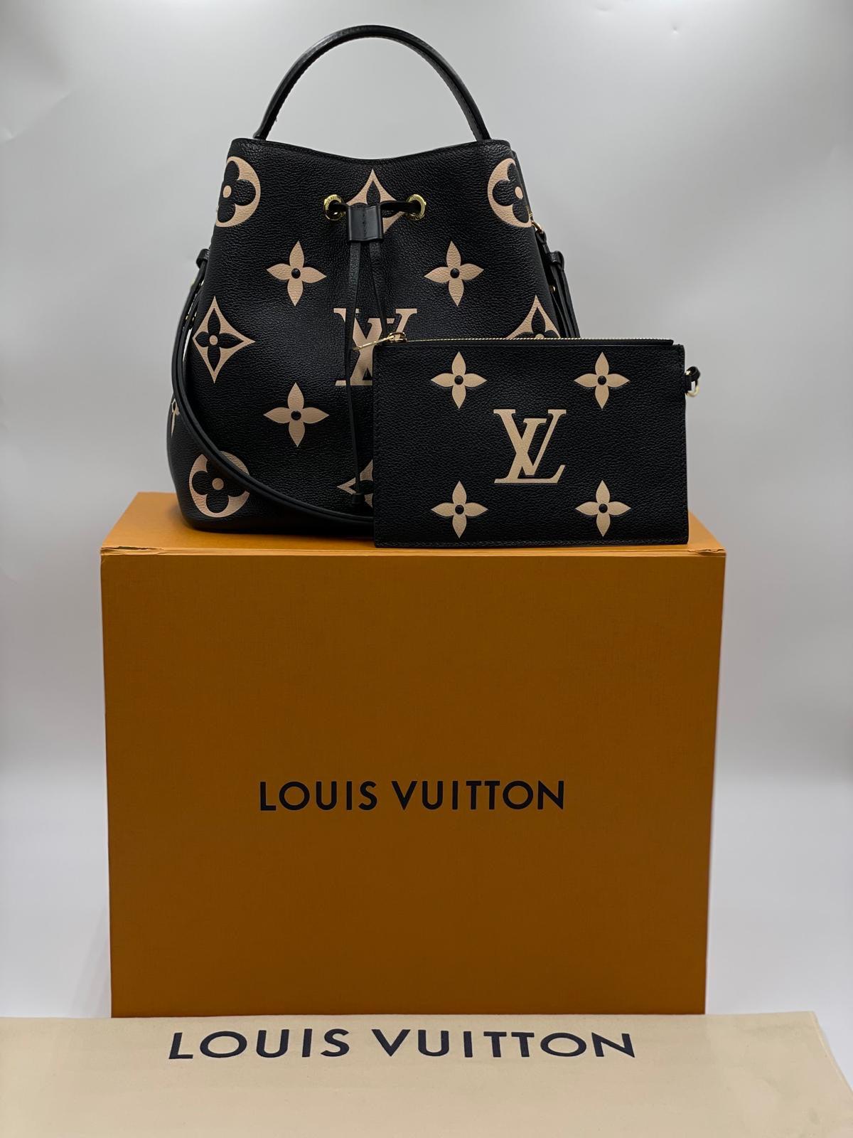 LOUIS VUITT 2023 NFC Black NeoNoe MM include extra shoulder strap For Lady Shoulder Bag - Full Set - Reeluxs 