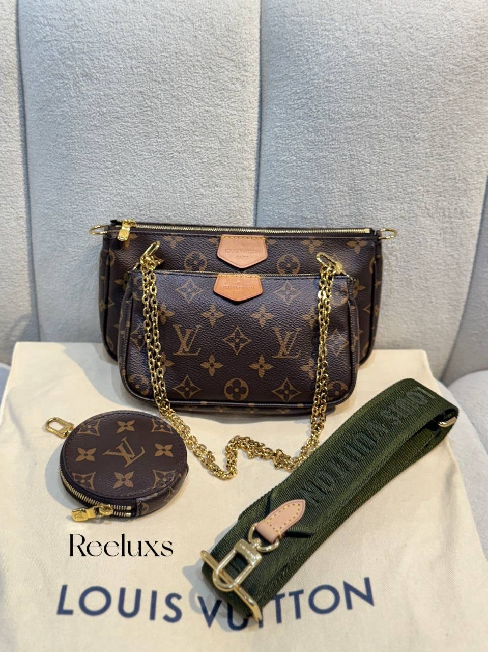 LOUIS VUITTON LV  3 in 1 Multi Pochette Accessoires Satchel Shoulder Bag