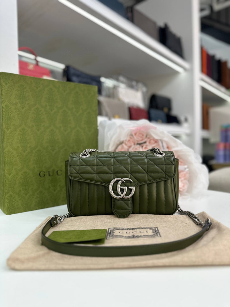 Gucci GG Marmont Small Matelassé Shoulder Bag