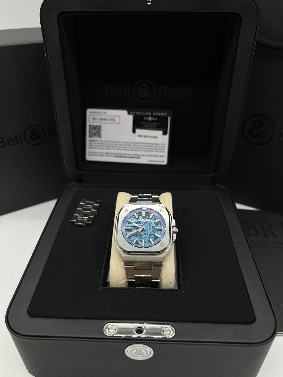 BELL & ROSS Br 05 Skeleton Blue 40mm BR05A-BLU-SKST/SST - Reeluxs 