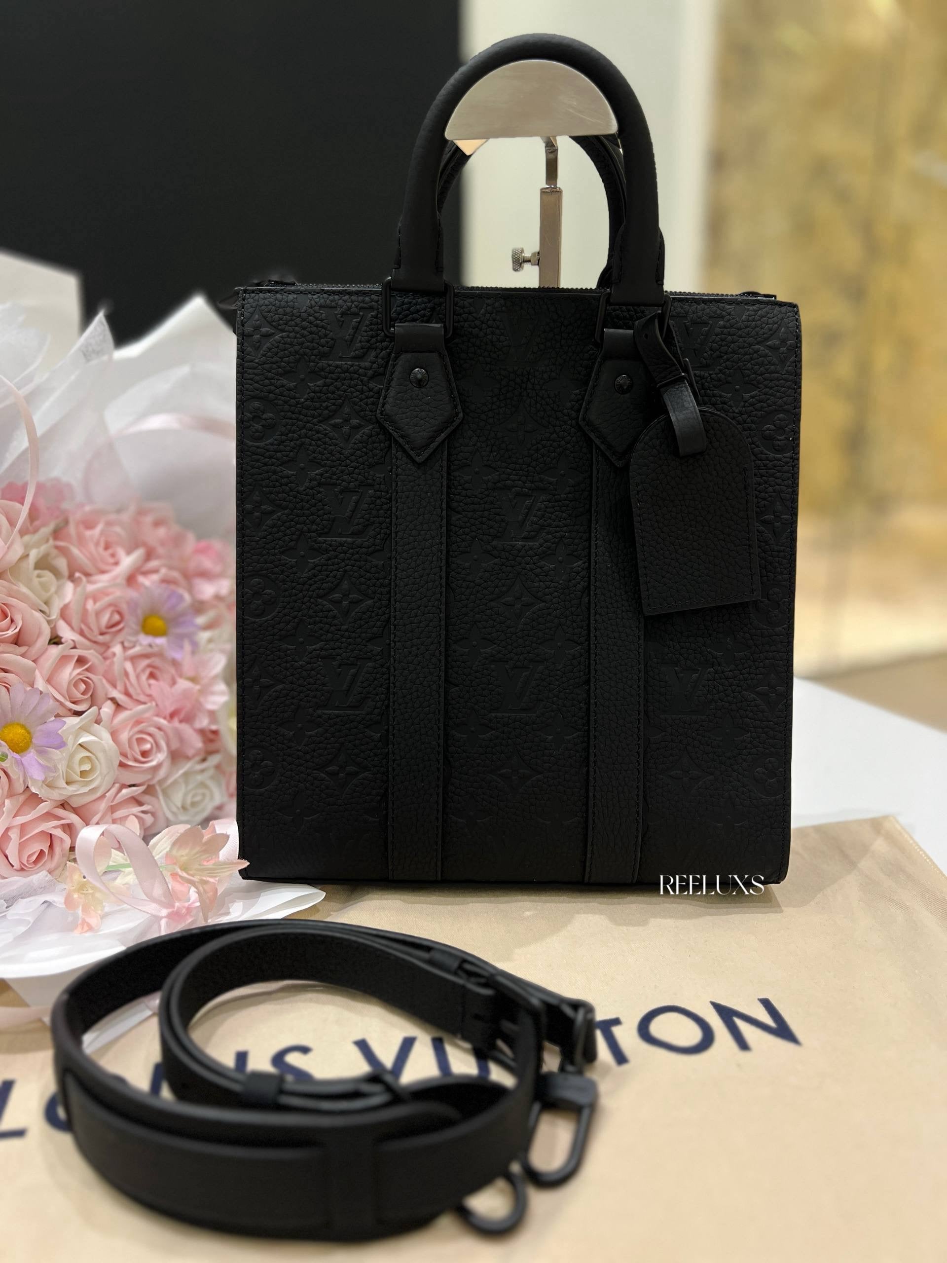 LOUIS VUITTON Sac Plat Cross in Monogram Taurillon Leather