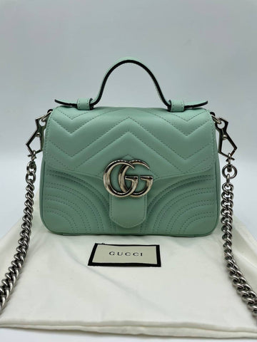 GUCCI GG MARMONT MINI TOP HANDLE BAG