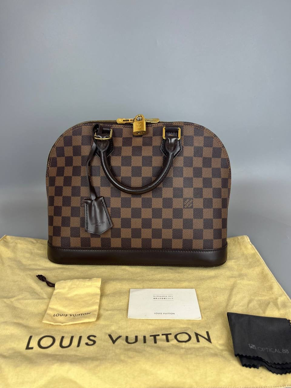 LOUIS VUITTON Alma PM - Damier Ebene Gold Hardware