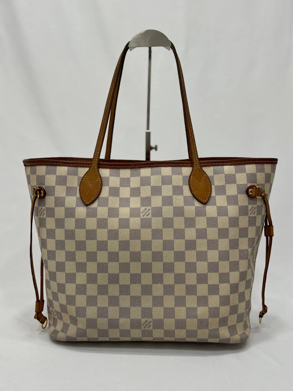 LOUIS VUITTON LV Neverfull MM Damier Azur Tote Handbag