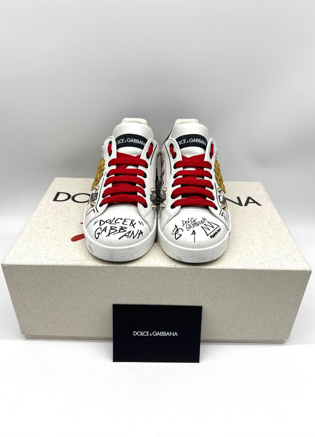 DOLCE & GABBANA
Portofino Leather Sneaker Shoe Size 6 - Reeluxs 