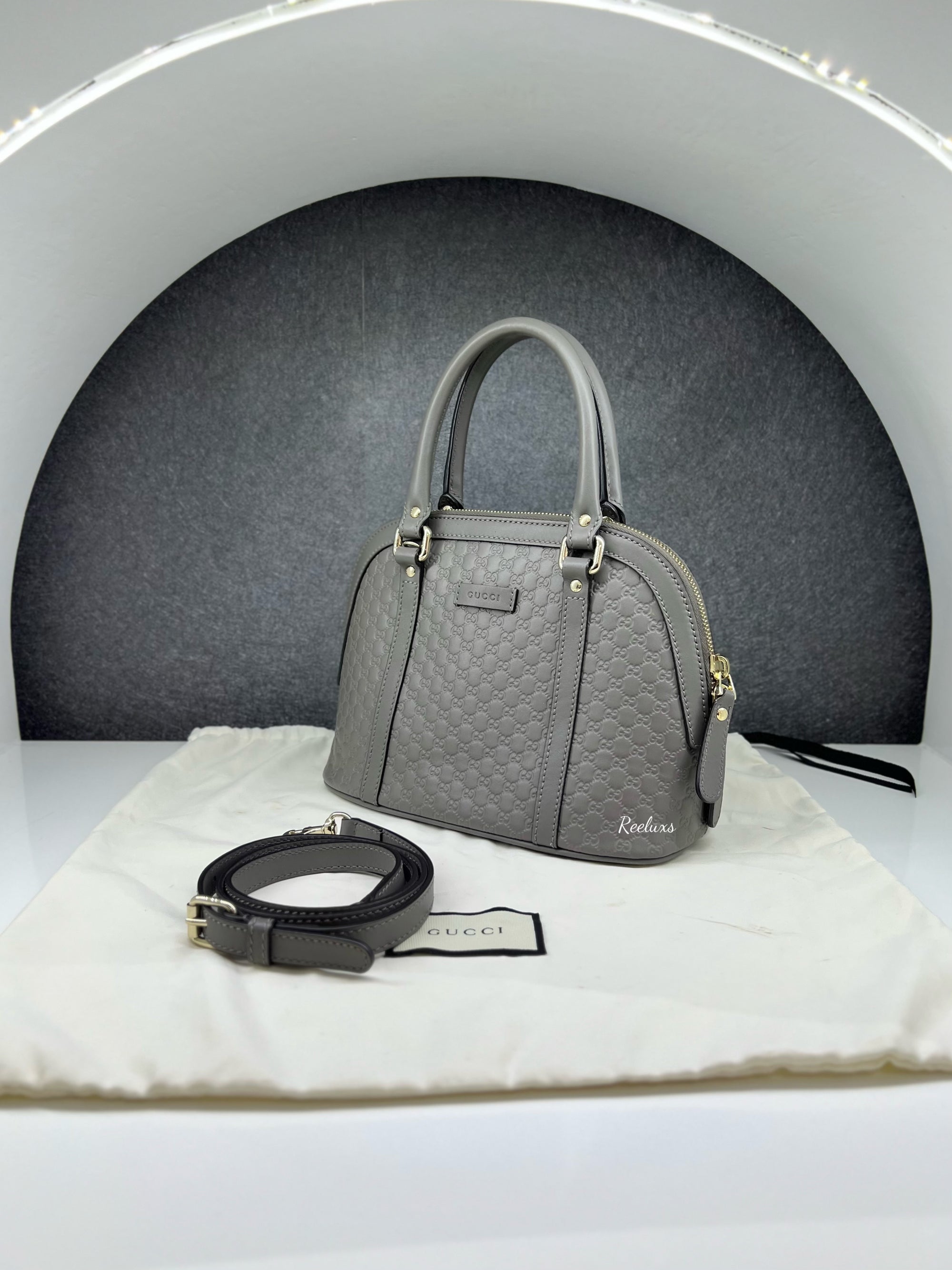 GUCCI Dome leather Hand Bag / Shoulder Bag ( 2- Way )