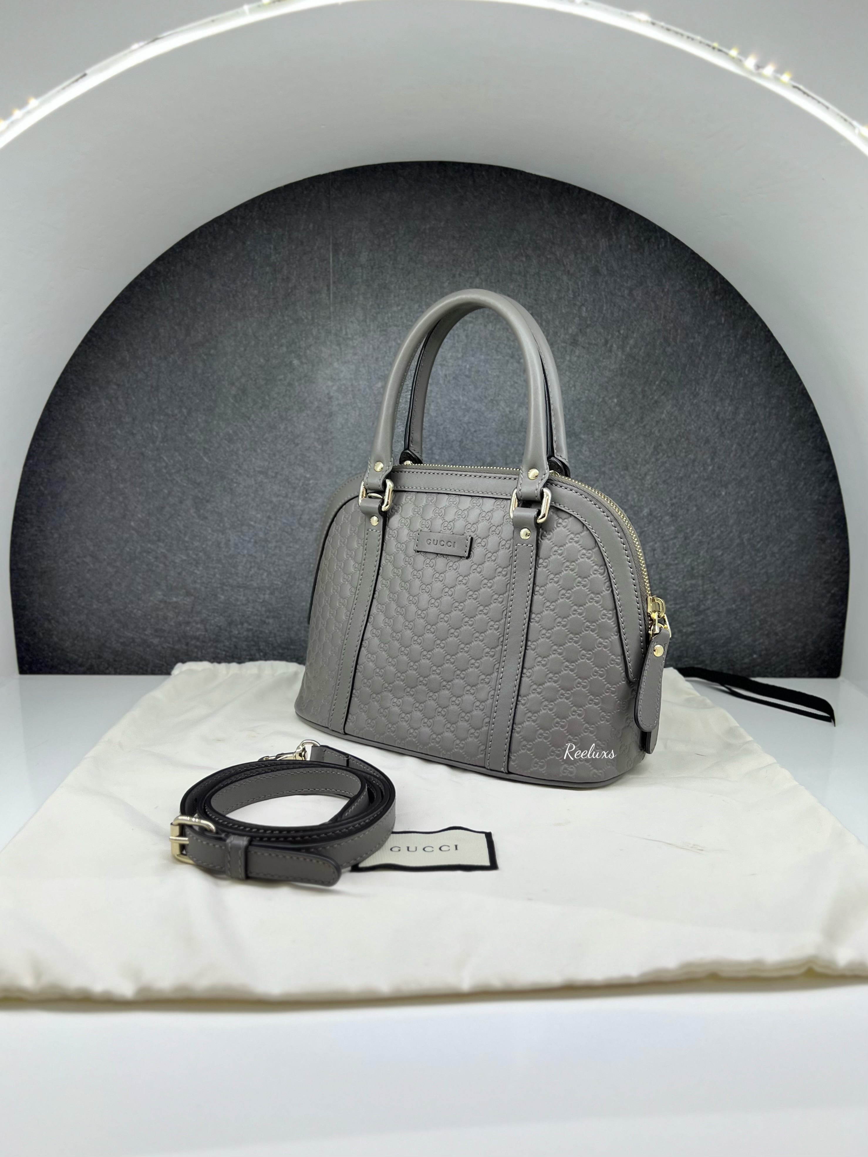GUCCI Dome leather Hand Bag / Shoulder Bag ( 2- Way )