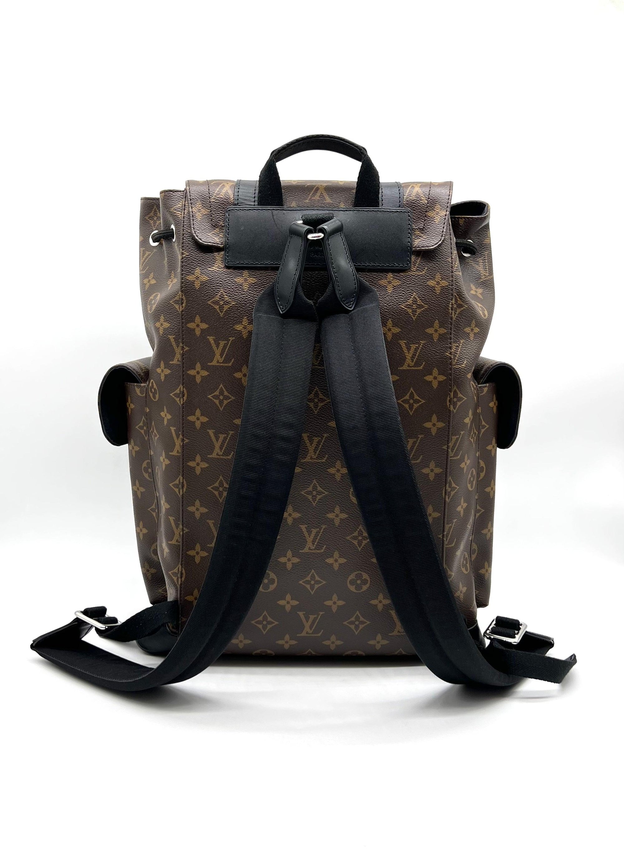LOUIS VUITTON Monogram Macassar Christopher PM Backpack - Reeluxs 