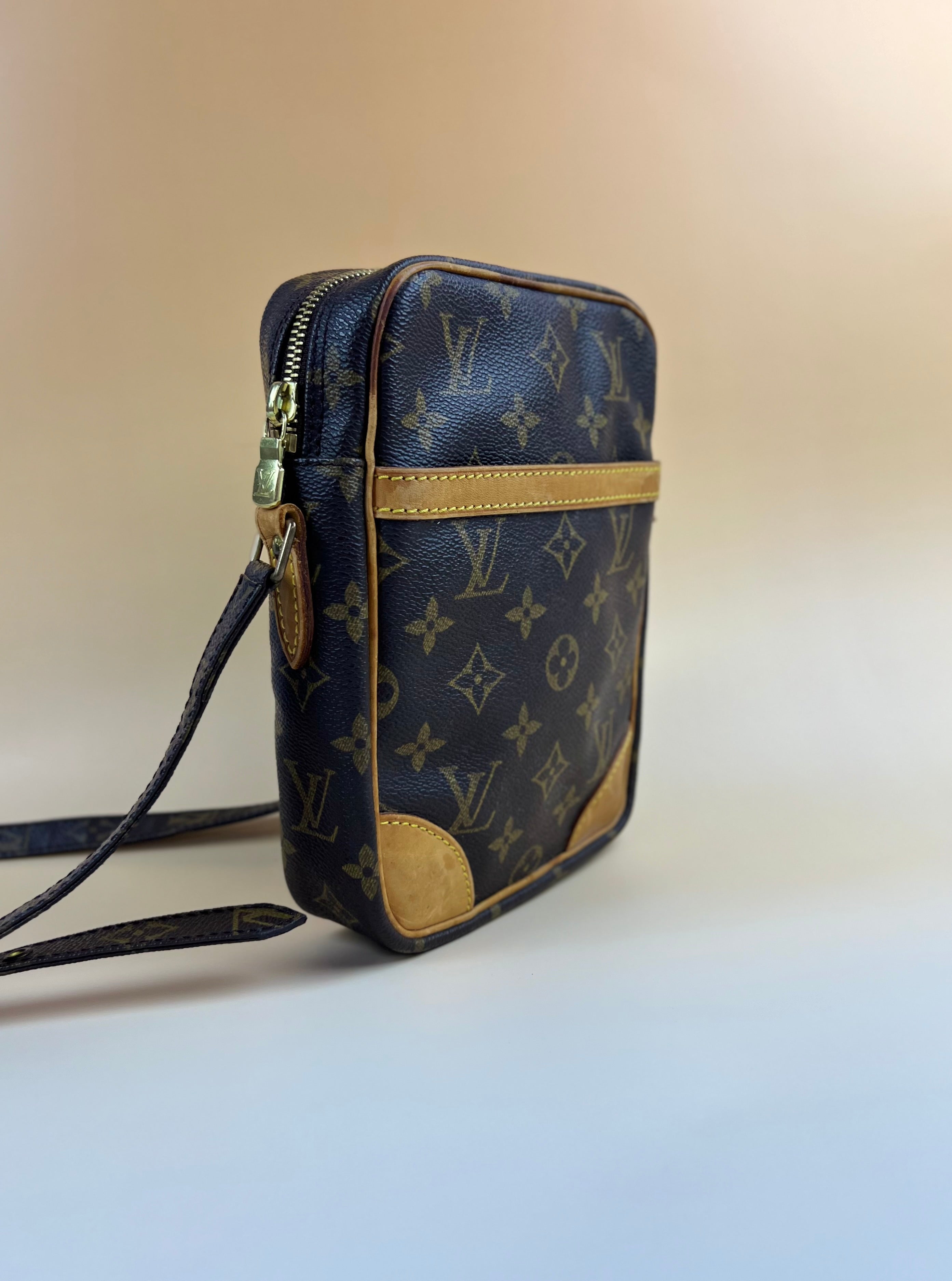 LOUIS VUITTON Danube Monogram Canvas Shoulder Bag For Women - Reeluxs 