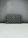 GUCCI Unisex Leather Logo Long Wallet