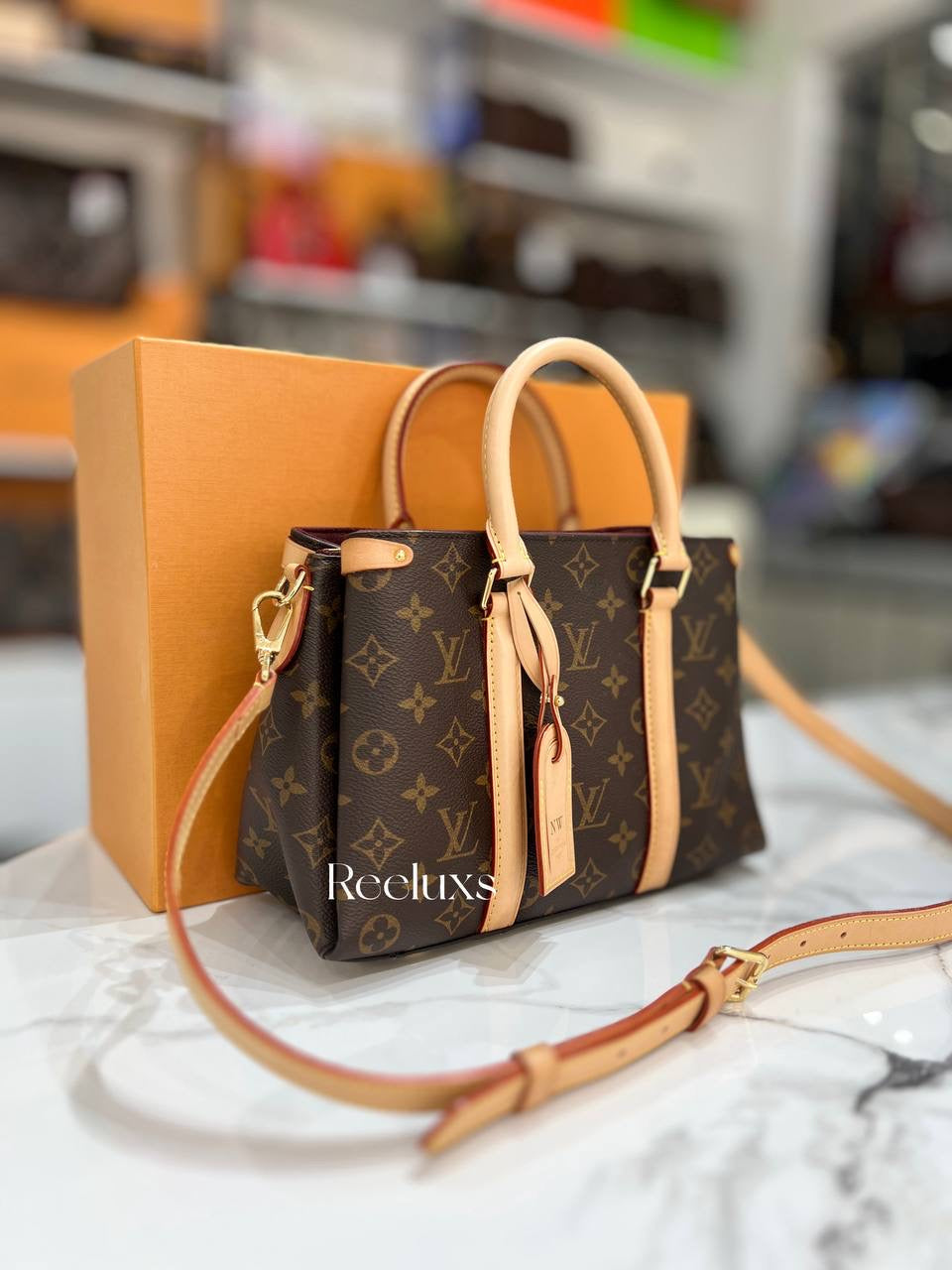 LOUIS VUITTON Soufflot BB handbag Full Set