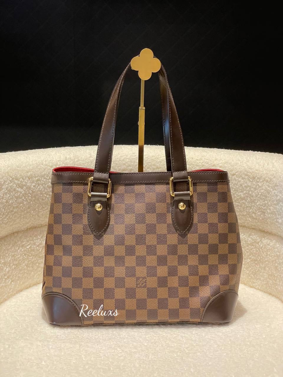 LOUIS VUITTON LV Damier Ebene Hampstead PM Tote Handbag